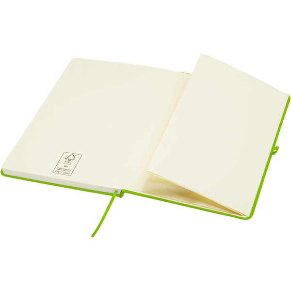 Blocco note formato A5 con copertina rigida Spectrum Plus - Verde lime