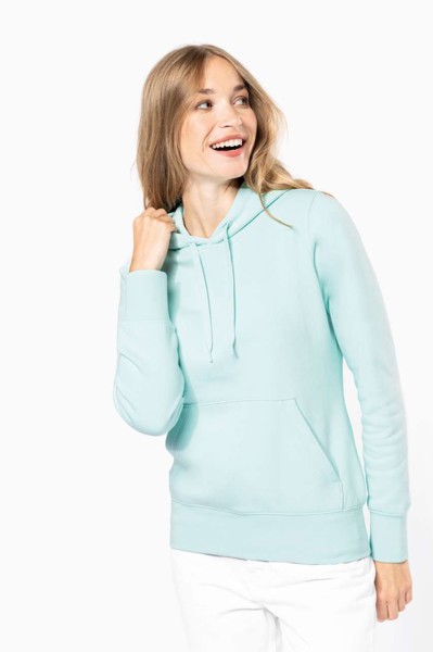 Ladies' Eco-Friendly Hooded Sweatshirt - Light Royal Blue / S