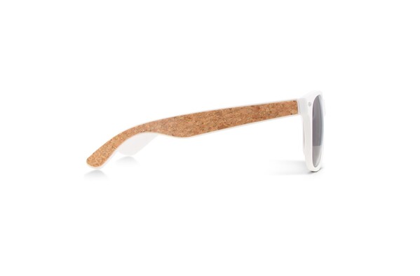 Justin RPC sunglasses with cork inlay UV400 - White