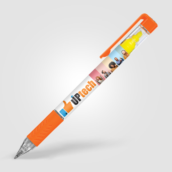 Bergman Bright Highlighter Pen - Orange / Full colour
