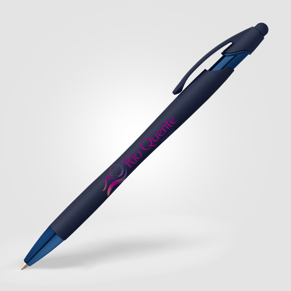 Stylo Classic La Jolla Softy Monochrome avec Stylet - Bleu marine / Jet d’encre 4 couleurs