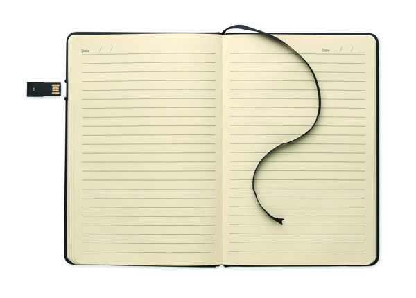 A5 notebook w/ integrated USB Usbnote
