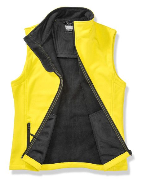 Men's Printable Softshell Bodywarmer - White / Black / S