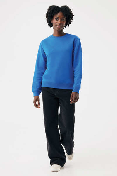 Sweater à col rond en coton recyclé IQONIQ Torla - Bleu Royal / XS