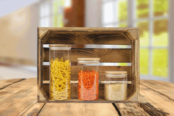 Sklenená nádoba Eco Storage, objem: približne 450 ml