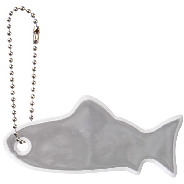 Reflective hanger fish - White