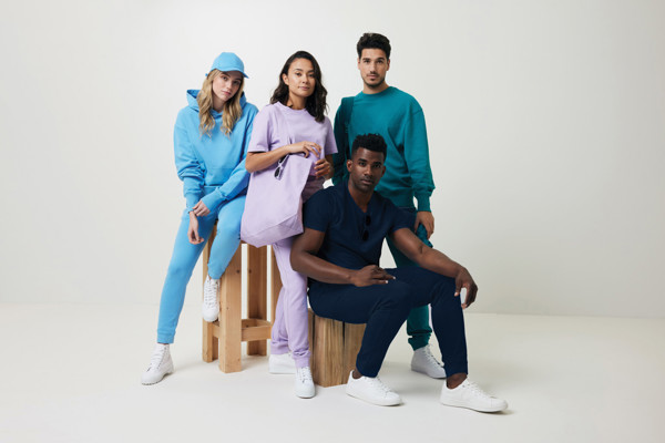 Sweat à capuche en coton recyclé Iqoniq Yoho - Verdigris / XS
