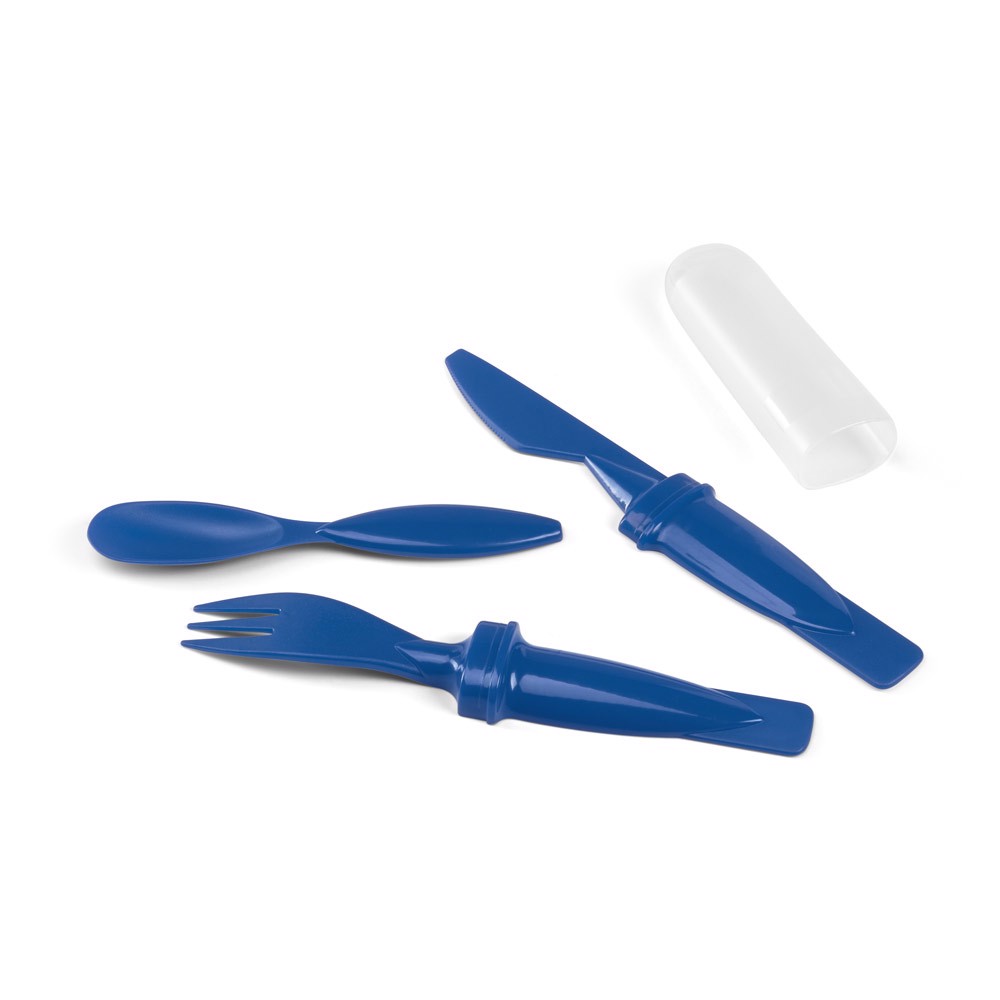 RHUBARB. Cutlery set - Blue