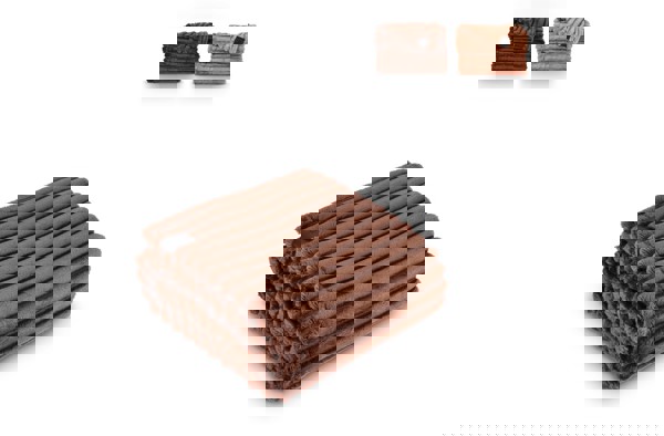 Sagaform Esther Recycled Feece Plaid 130x170cm - Dark brown