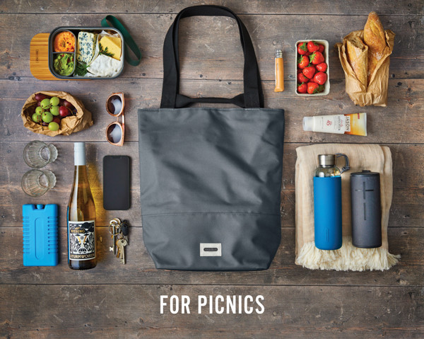 Black+Blum 16L Insulated Tote/ Cooler Bag - Grey