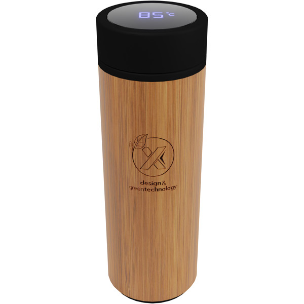 Garrafa inteligente em bambu de 500 ml "SCX.design D11"