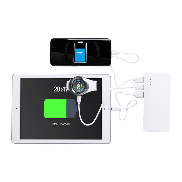 Power bank Tenak - Bleu / Blanc