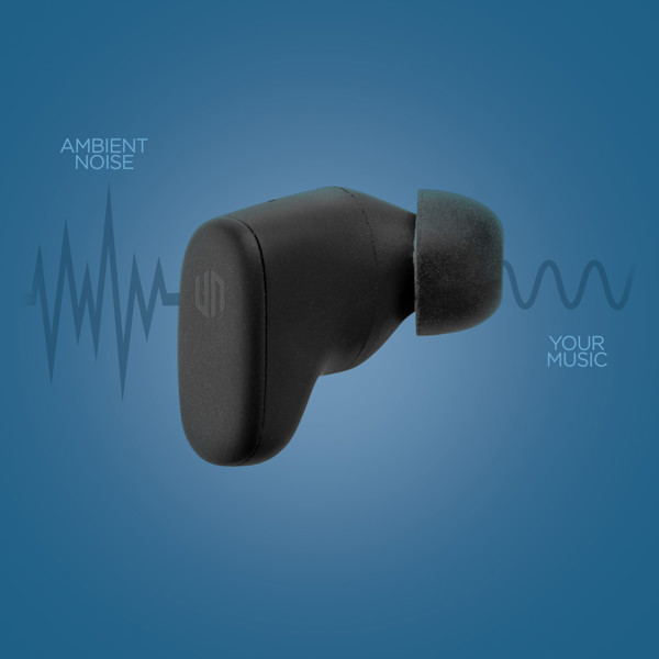 Ecouteurs hybride ANC et ENC Urban Vitamin Gilroy - Noir