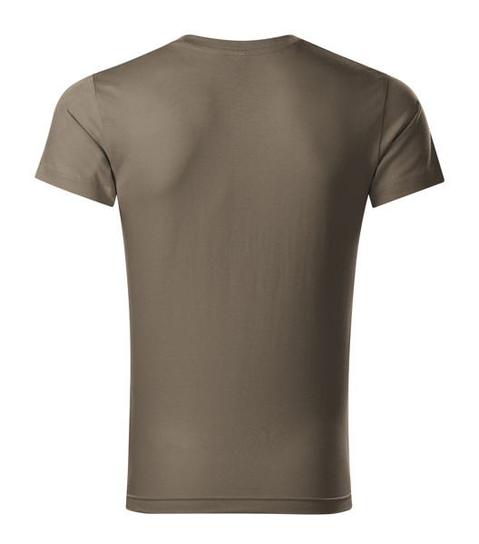Tričko Pánské Malfini® Slim Fit V-Neck - Army / L