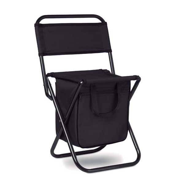 Foldable 600D chair/cooler Sit & Drink - Black