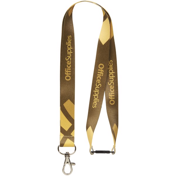 Adel sublimation lanyard - single side - White / 10mm