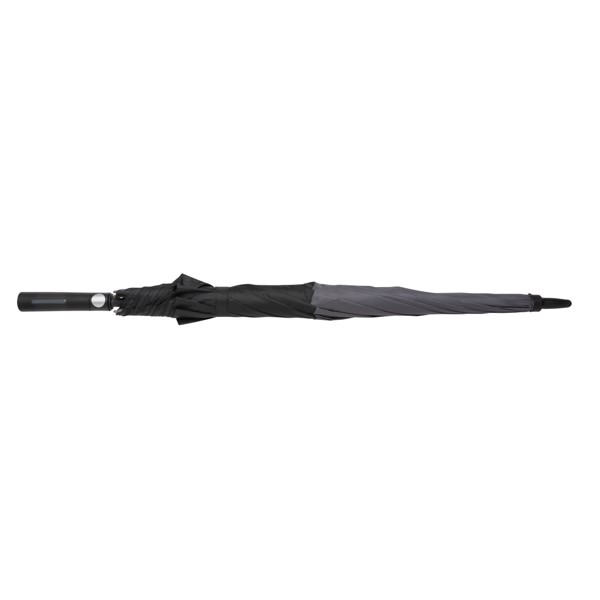 Dežnik 27" iz reciklirane PET plastike 190T z zaščito pred nevihto in samodejnim odpiranjem Impact AWARE™ - Antracit