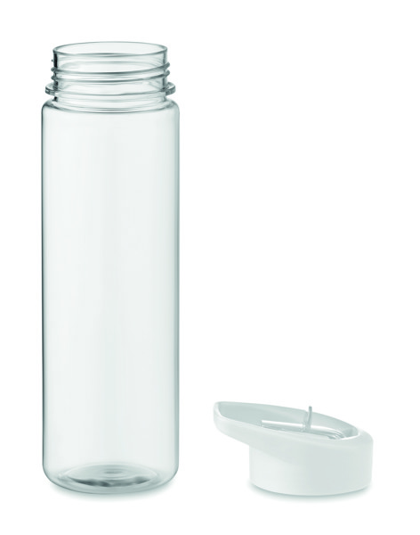 Alabama športna steklenica RPET, 650 ml, PP preklopni pokrov - Bela
