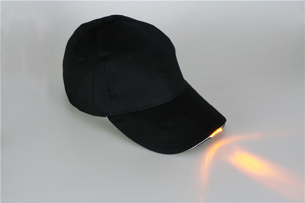 Cap with LED lighting