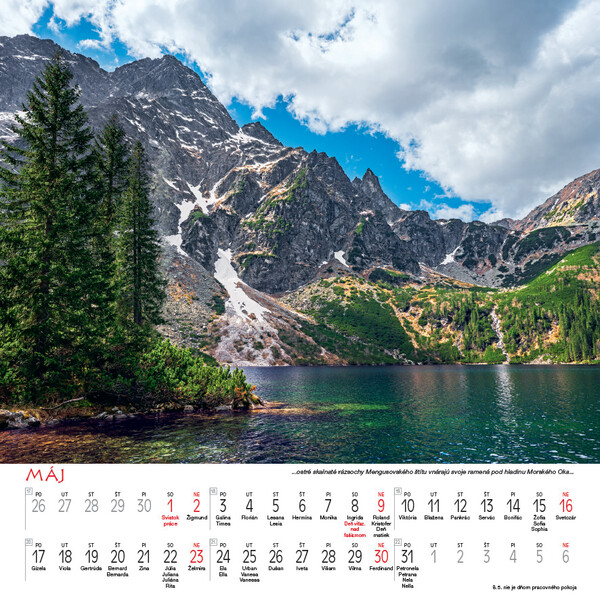 Nástenný Kalendár Tatry Štvorec 2027