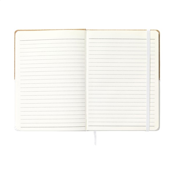 Journal Cork Paper Notebook - White