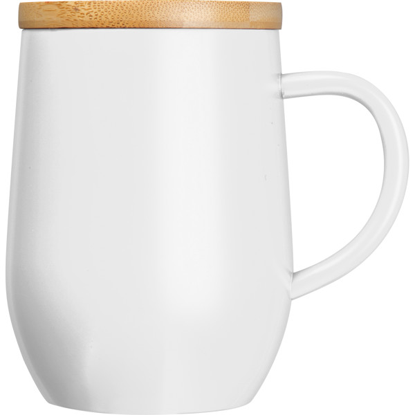 Double-walled mug, 300 ml JOHN - White