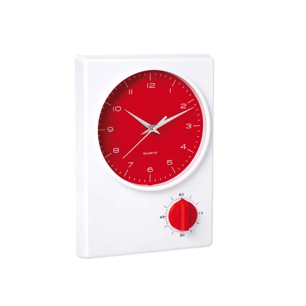 Wall Clock Timer Tekel - Red
