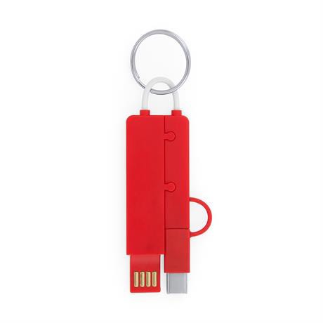 Crux Keychain Charger 3 In 1 - Red