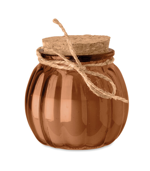 Vanilla plant based wax candle Pumkin - Brown