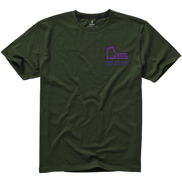 Camiseta de manga corta para hombre "Nanaimo" - Verde Militar / XS