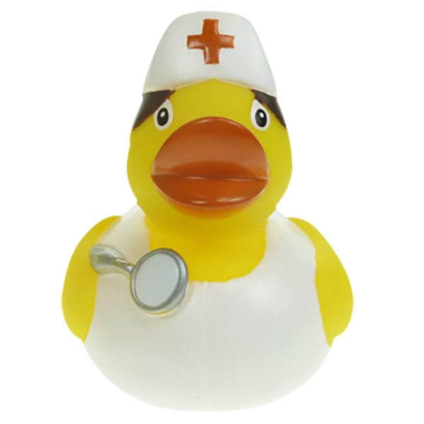 Patito de goma personalilzado enfermera
