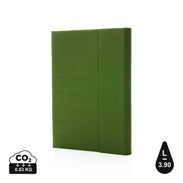 Impact Aware™ A5 notebook with magnetic closure - Green