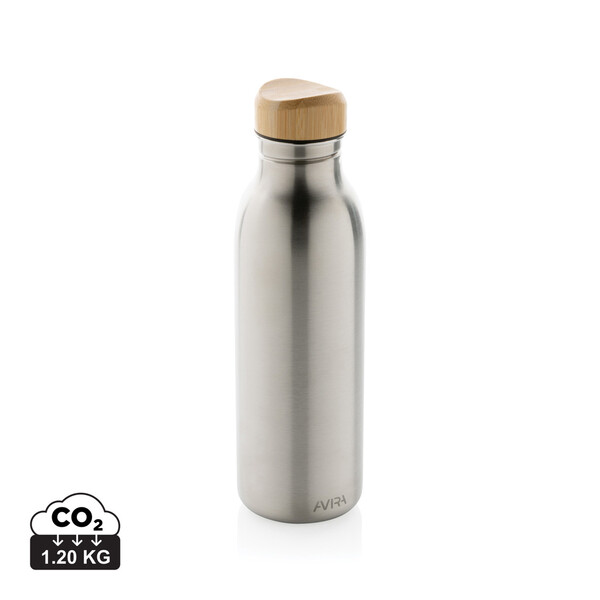 Avira Alcor RCS Jednostenná fľaša z rec. Nehr. ocele 600 ml - Strieborná