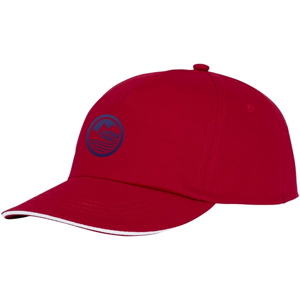 Styx 175 g/m² Kappe mit 5 Segmenten und Sandwichschirm - rot