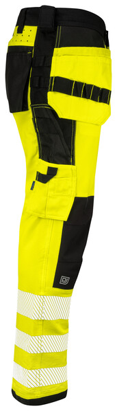 6573 Pant stretch Yellow/Black C146