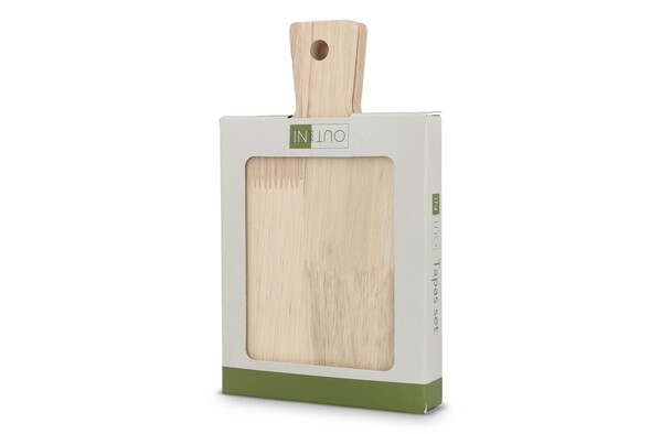 InSideOut 2 paquets de petits plateaux de service en bois pour Tapas