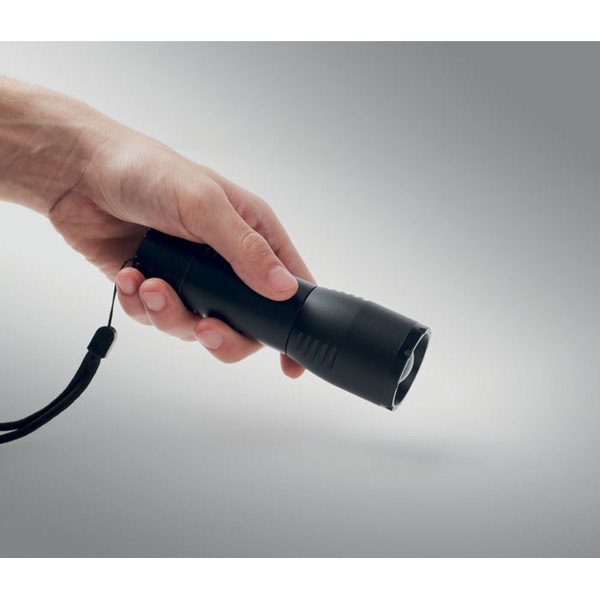 Enta LED flashlight, 200 lumen, aluminium