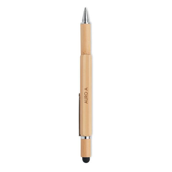 MB - Spirit level pen in bamboo Toolbam