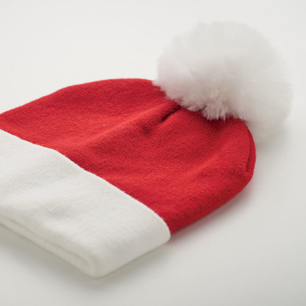 Mensa Christmas beanie, stretchable acrylic