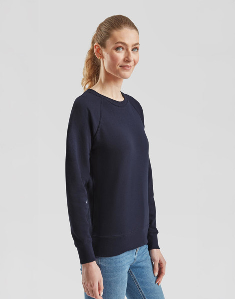 Ladies Lightweight Raglan Sweat - White / 2XL