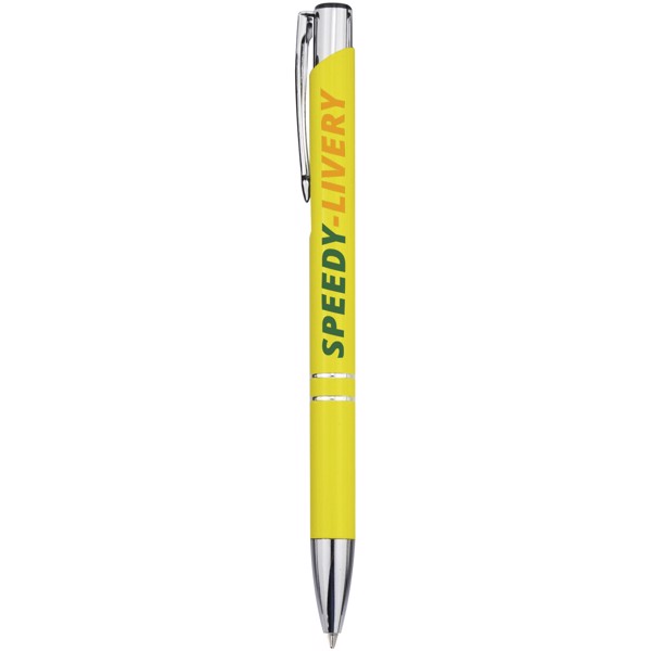 Moneta aluminium click ballpoint pen - Yellow