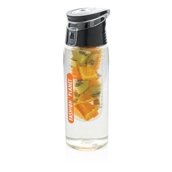 XD Collection infuser bottle, 700 ml, tritan - Transparent / Grey