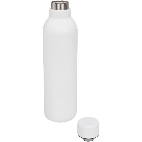 Bouteille de sport de 510ml avec isolation par le vide et couche de cuivre Thor - Blanc