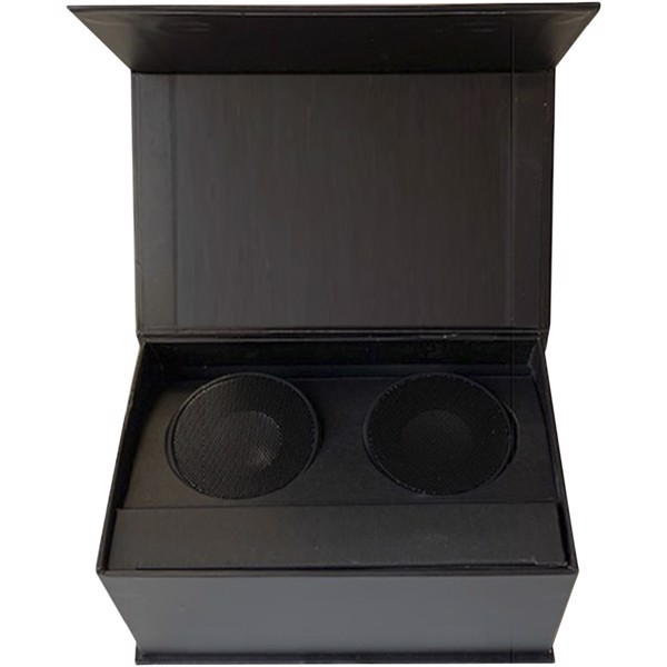 Coppia di speaker stereo luminosi SCX.design S40 con base