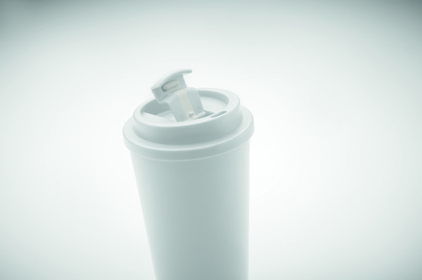 Gobelet double paroi 450 ml Tuesday - Blanc