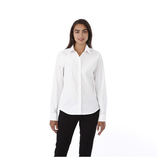 Camisa de manga larga de mujer "Hamell" - Blanco / L