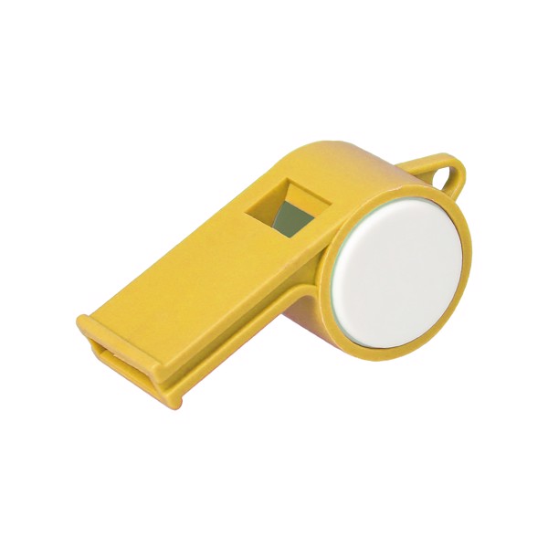 Whistle "Sport" Without Cord, Duo-Colour - Standard-Yellow / White
