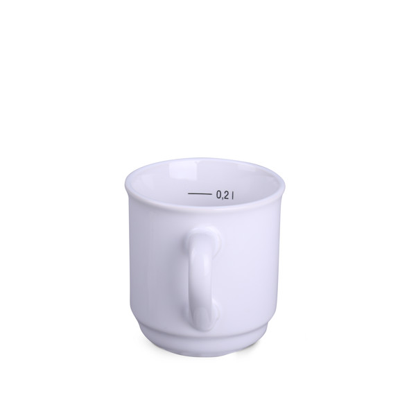 Keramična skodelica Claus Plus, 200 ml - Bela