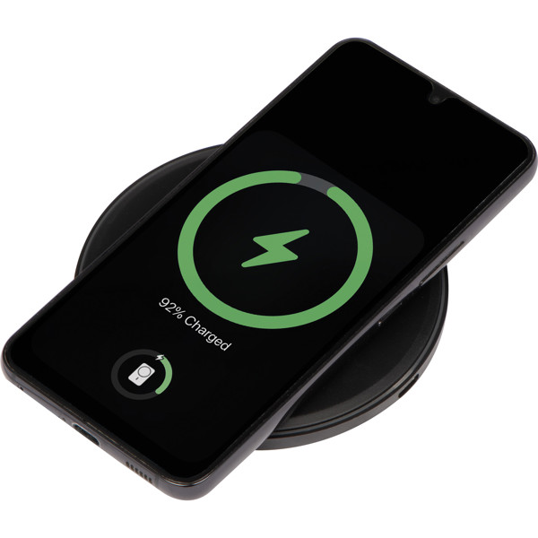 Wireless charger with LED display VICTORIA - Black