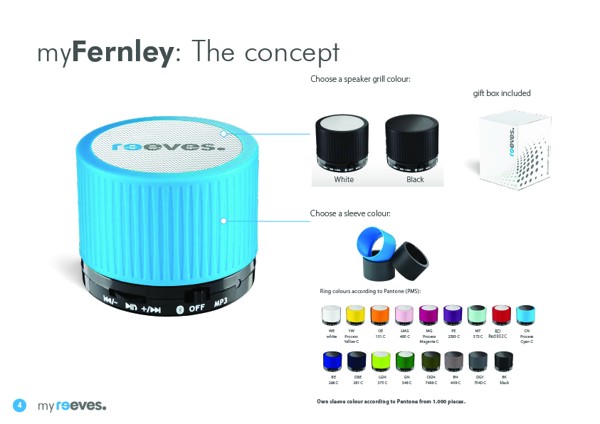 myFernley – Bluetooth® Speaker with CI Concept - custom made